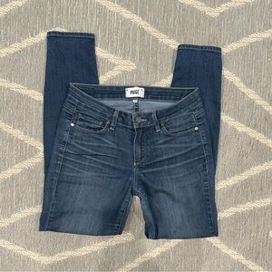 PAIGE Women's Dark Blue Skinny Jeans